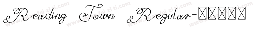 Reading Town Regular字体转换